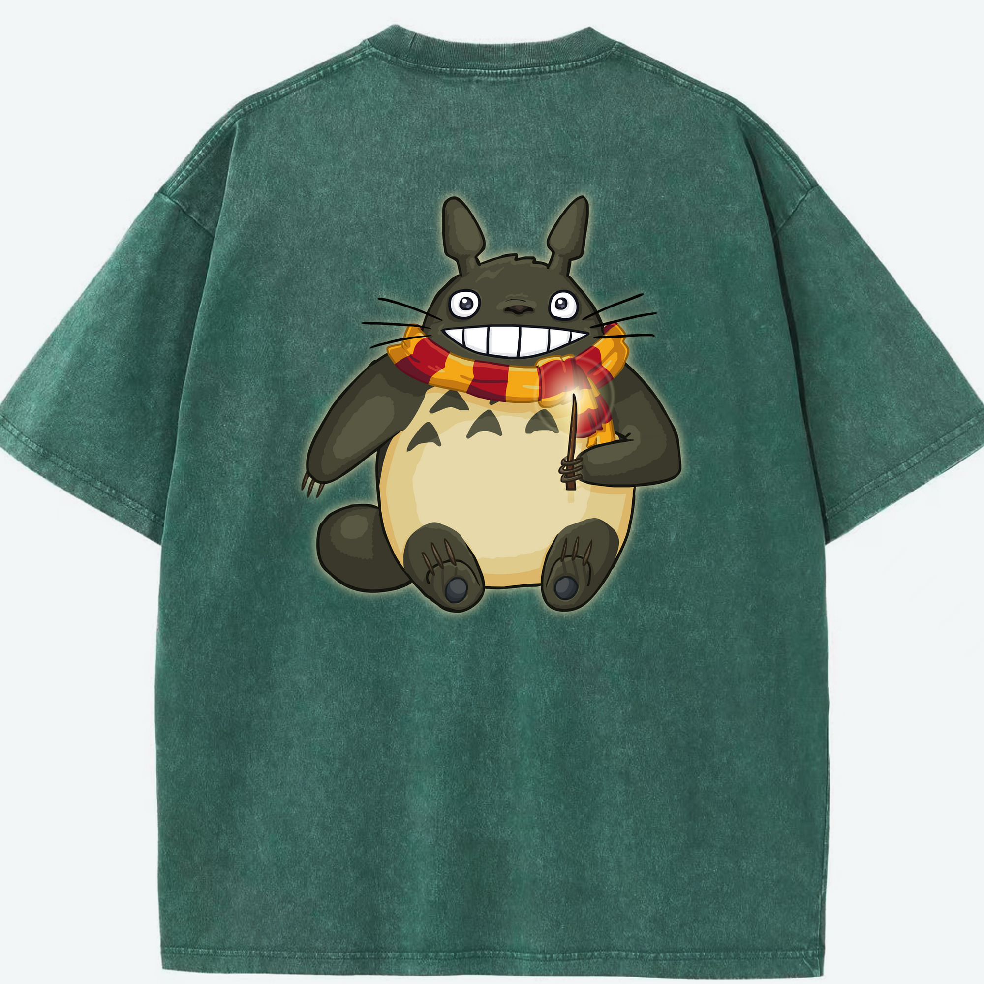 （画像用） となりのトトロ 草壁メイ 草壁サツキ My Neighbor Totoro Satsuki Kusakabe Mei Kusakabe 綿100% ヴィンテージ風 半袖Tシャツ（背面プリント）